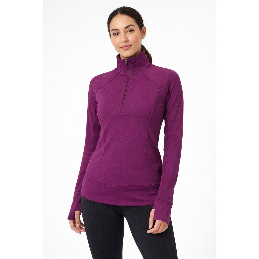 Lululemon Rush Hour 1/2 Zip Rulu Pullover Chilled Grape Purple Sz 2 Running Yoga